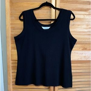 Exclusively Misook xl black tank top.